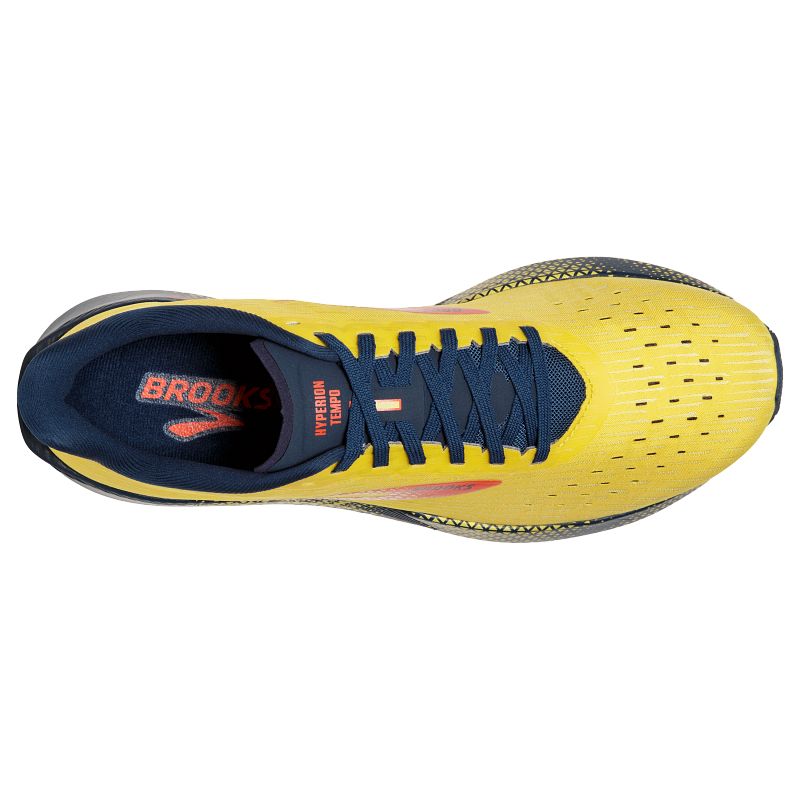 Męskie buty do biegania Brooks Hyperion Tempo Żółte 2 Męskie buty do biegania Brooks Hyperion Tempo Żółte