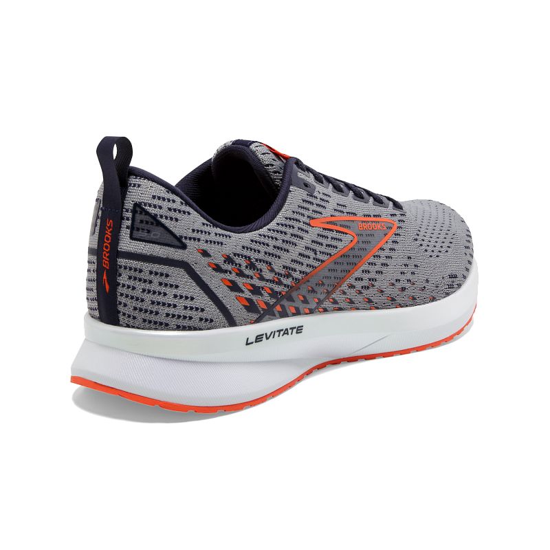 Męskie buty do biegania Brooks Levitate 5 szaro-pomarańczowe 2 Męskie buty do biegania Brooks Levitate 5 szaro-pomarańczowe