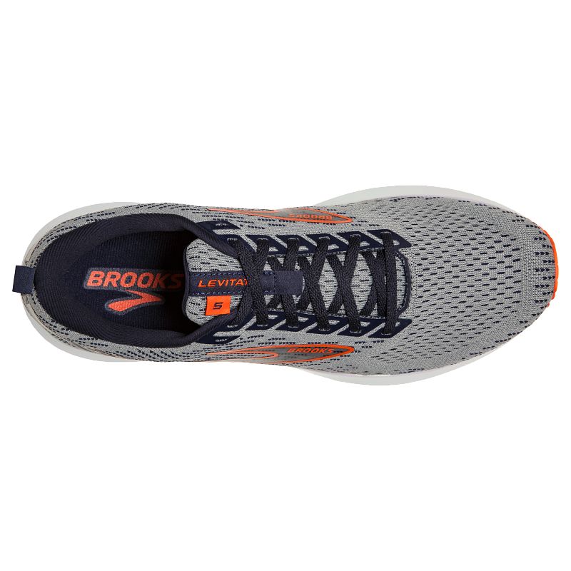 Męskie buty do biegania Brooks Levitate 5 szaro-pomarańczowe 5 Męskie buty do biegania Brooks Levitate 5 szaro-pomarańczowe