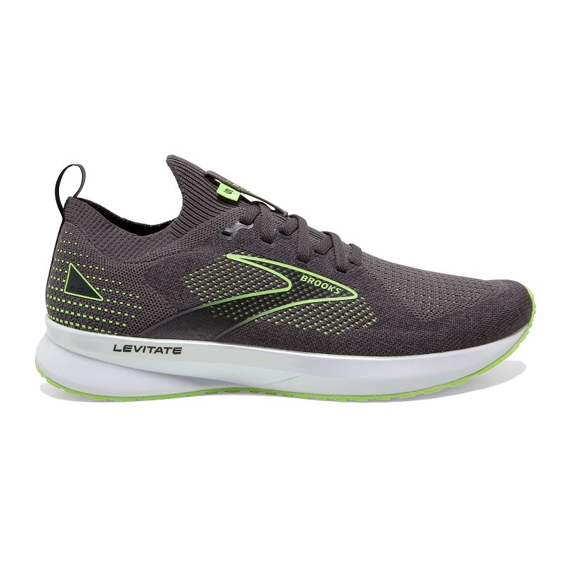 Męskie buty do biegania Brooks Levitate StealthFit 5 szaro-zielone 3 Męskie buty do biegania Brooks Levitate StealthFit 5 szaro-zielone