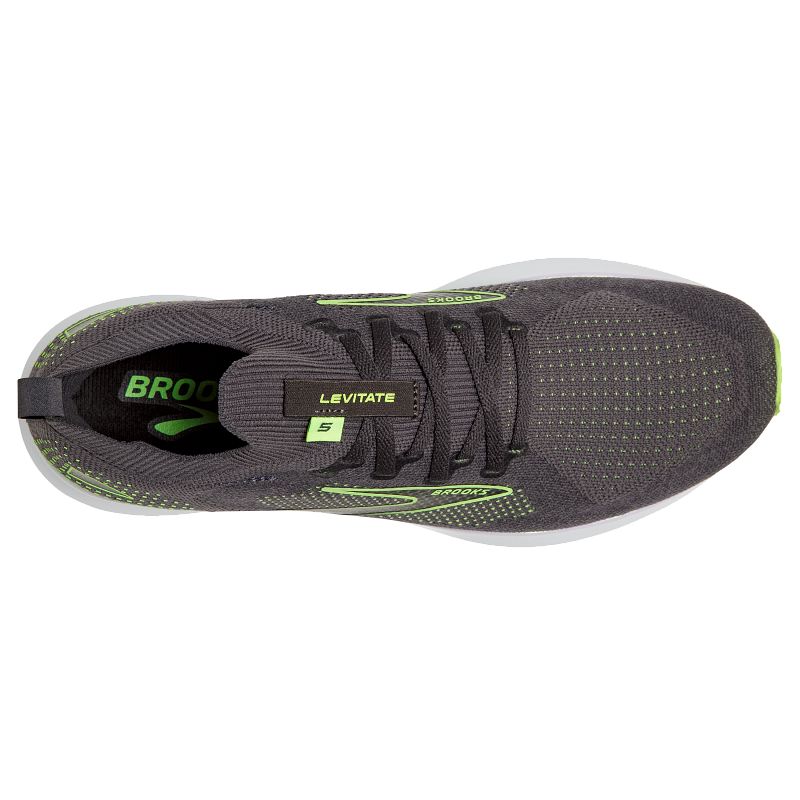 Męskie buty do biegania Brooks Levitate StealthFit 5 szaro-zielone 5 Męskie buty do biegania Brooks Levitate StealthFit 5 szaro-zielone
