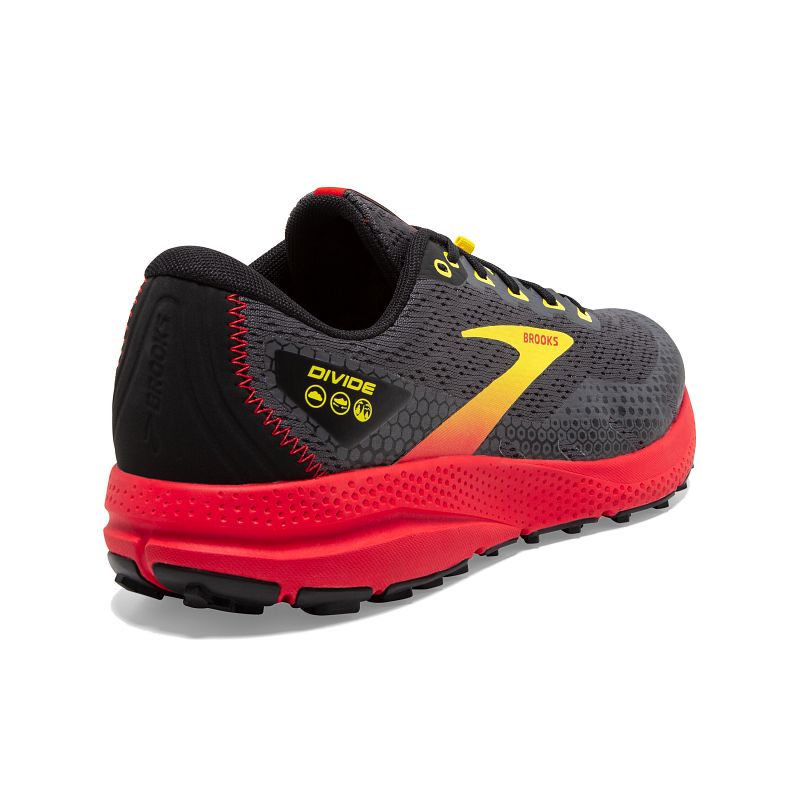 Męskie buty do biegania Brooks Divide 3 szaro-czerwone 4 Męskie buty do biegania Brooks Divide 3 szaro-czerwone