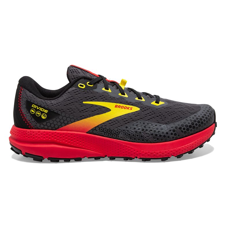 Męskie buty do biegania Brooks Divide 3 szaro-czerwone 6 Męskie buty do biegania Brooks Divide 3 szaro-czerwone