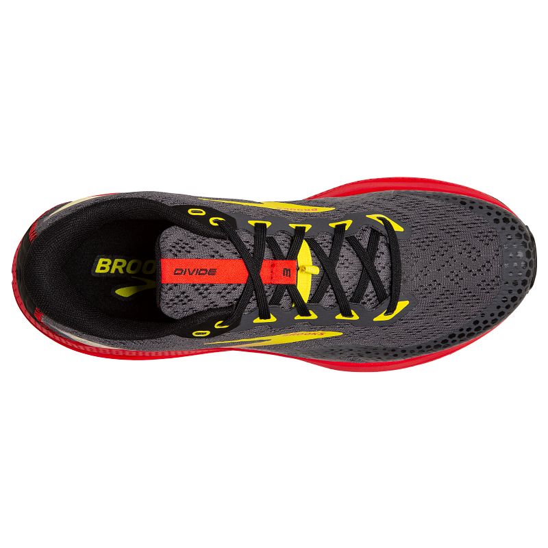 Męskie buty do biegania Brooks Divide 3 szaro-czerwone 2 Męskie buty do biegania Brooks Divide 3 szaro-czerwone
