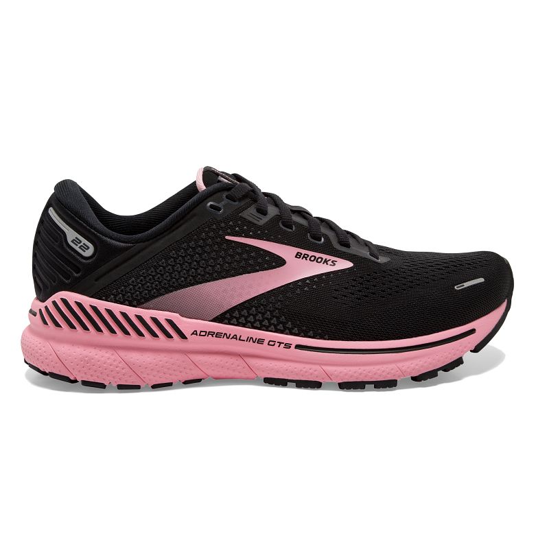 Damskie buty do biegania Brooks Adrenaline GTS 22 czarno-różowe 3 Damskie buty do biegania Brooks Adrenaline GTS 22 czarno-różowe