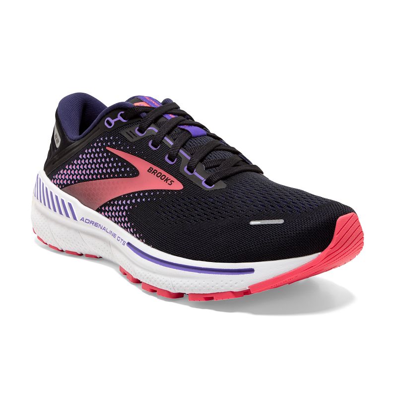 Damskie buty do biegania Brooks Adrenaline GTS 22 czarno-fioletowe 1 Damskie buty do biegania Brooks Adrenaline GTS 22 czarno-fioletowe