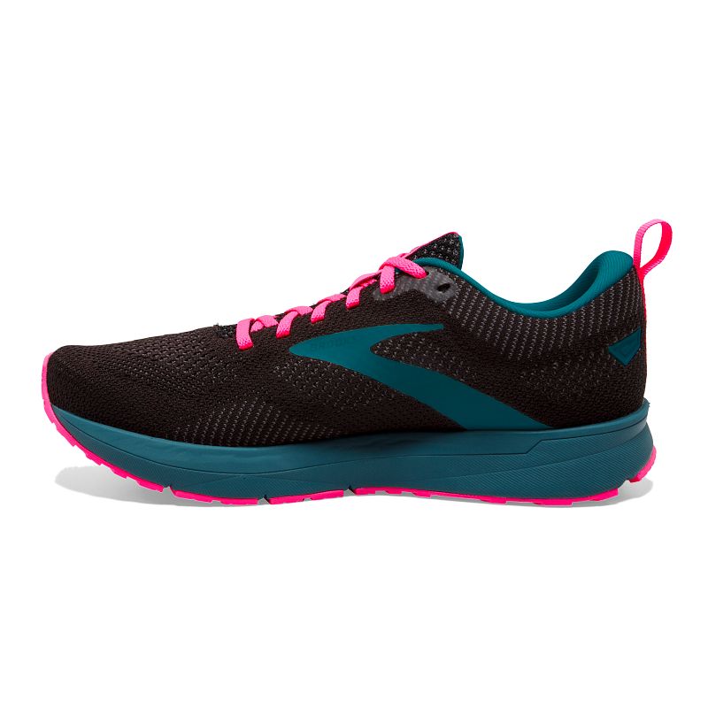 Damskie buty do biegania Brooks Revel 5 Czarno-zielone 3 Damskie buty do biegania Brooks Revel 5 Czarno-zielone