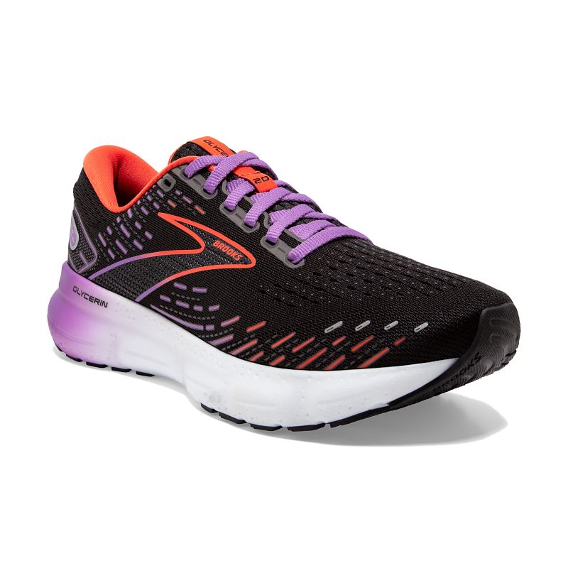 Damskie Buty do biegania Brooks Glycerin 20 Czarno-fioletowe 1 Damskie Buty do biegania Brooks Glycerin 20 Czarno-fioletowe
