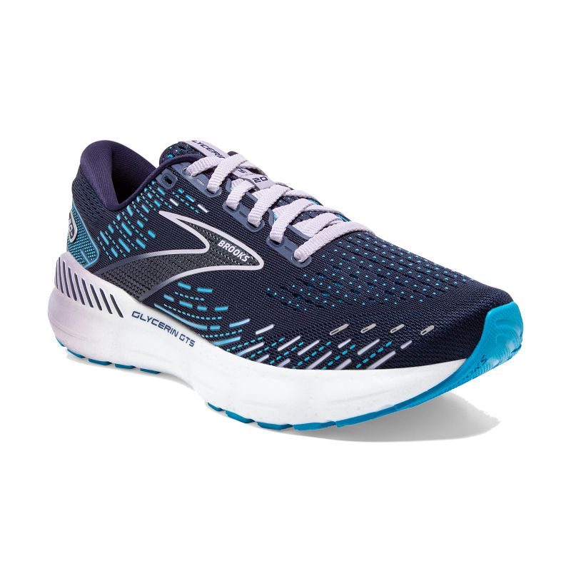 Damskie Buty do biegania Brooks Glycerin GTS 20 Granatowo-szare 1 Damskie Buty do biegania Brooks Glycerin GTS 20 Granatowo-szare
