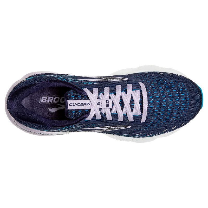 Damskie Buty do biegania Brooks Glycerin GTS 20 Granatowo-szare 3 Damskie Buty do biegania Brooks Glycerin GTS 20 Granatowo-szare