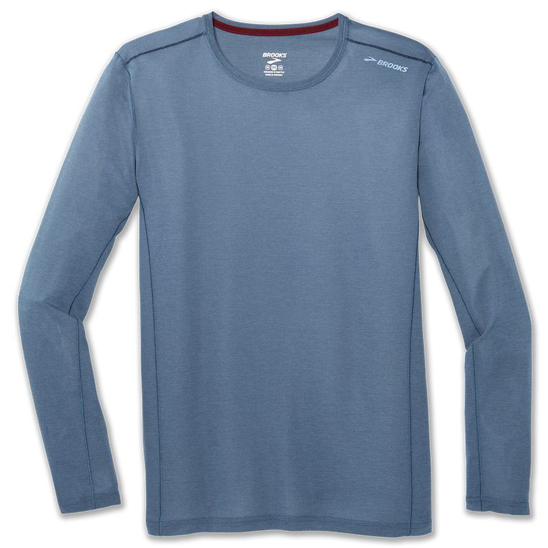 Męska bluza do biegania Brooks GHOST LONG SLEEVE 1 Męska bluza do biegania Brooks GHOST LONG SLEEVE
