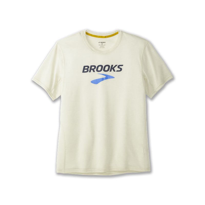 Męska koszulka do biegania Brooks Distance Graphic Short Sleeve 1 Męska koszulka do biegania Brooks Distance Graphic Short Sleeve