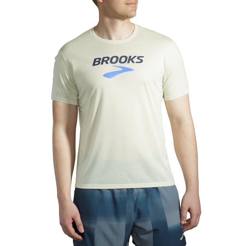 Męska koszulka do biegania Brooks Distance Graphic Short Sleeve 3 Męska koszulka do biegania Brooks Distance Graphic Short Sleeve