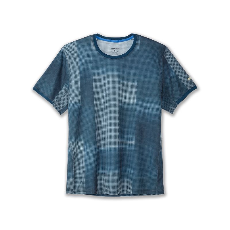 Męska koszulka do biegania Brooks Distance Graphic Short Sleeve 1 Męska koszulka do biegania Brooks Distance Graphic Short Sleeve