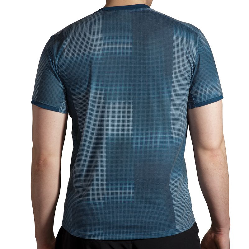 Męska koszulka do biegania Brooks Distance Graphic Short Sleeve 4 Męska koszulka do biegania Brooks Distance Graphic Short Sleeve