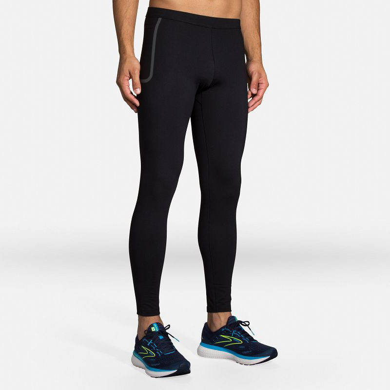 Męskie spodnie do biegania Brooks Momentum Thermal Tight 5 Męskie spodnie do biegania Brooks Momentum Thermal Tight
