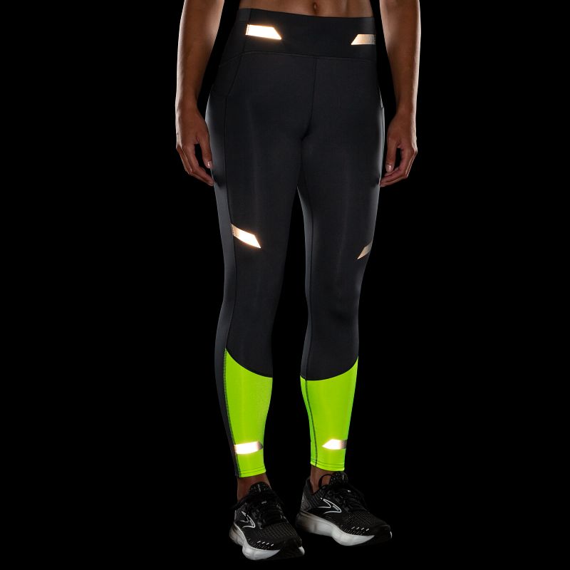 Damskie spodnie do biegania Brooks Run Visible Tight 7 Damskie spodnie do biegania Brooks Run Visible Tight