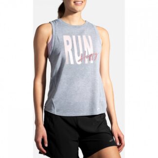 Damska koszulka do biegania Brooks Distance Graphic Tank